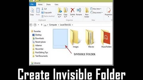 how to make invisible folder on windows 7 - how to make an invisible folder windows 10