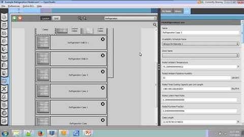 OpenStudio 1.3.0 New Features (Refrigeration Systems Grid View)
