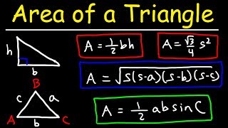 Area of a Triangle, Given 3 Sides, Heron's Formula