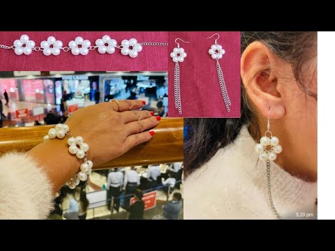 Braslet.!! Braslet yasash/ Jewelley making at home/ Handmade jewelley/ zirak yasash/ #diy #earrings