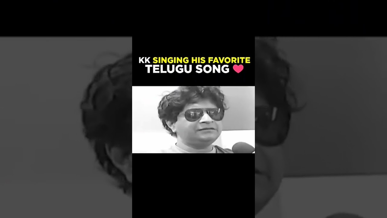 KK Singing his favourite Telugu song