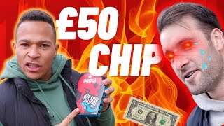 Eat the WORLDS HOTTEST CHIP, win £50!