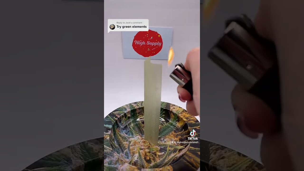 Burn Test: Elements Green Rolling Papers