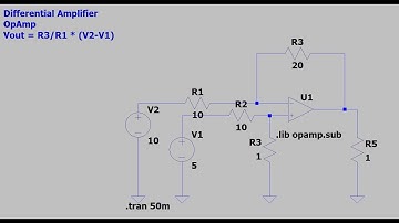 Electronic Basic 1:LTSpice design Differential Amplifier OpAmp