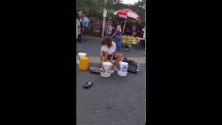 Video thumbnail of "Young Tel Aviv Drummer / Shuk Ha Carmel (Carmel Market)"