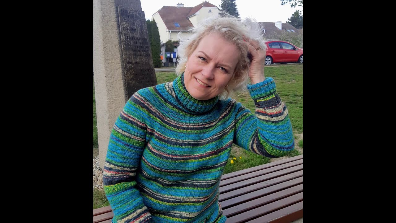 Pletený svetr se sedlem - Škola pletení a háčkování #Katrincola