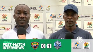 Accra Hearts of Oak 0-1 Accra Lions|post-match interviews | Ghana Premier League