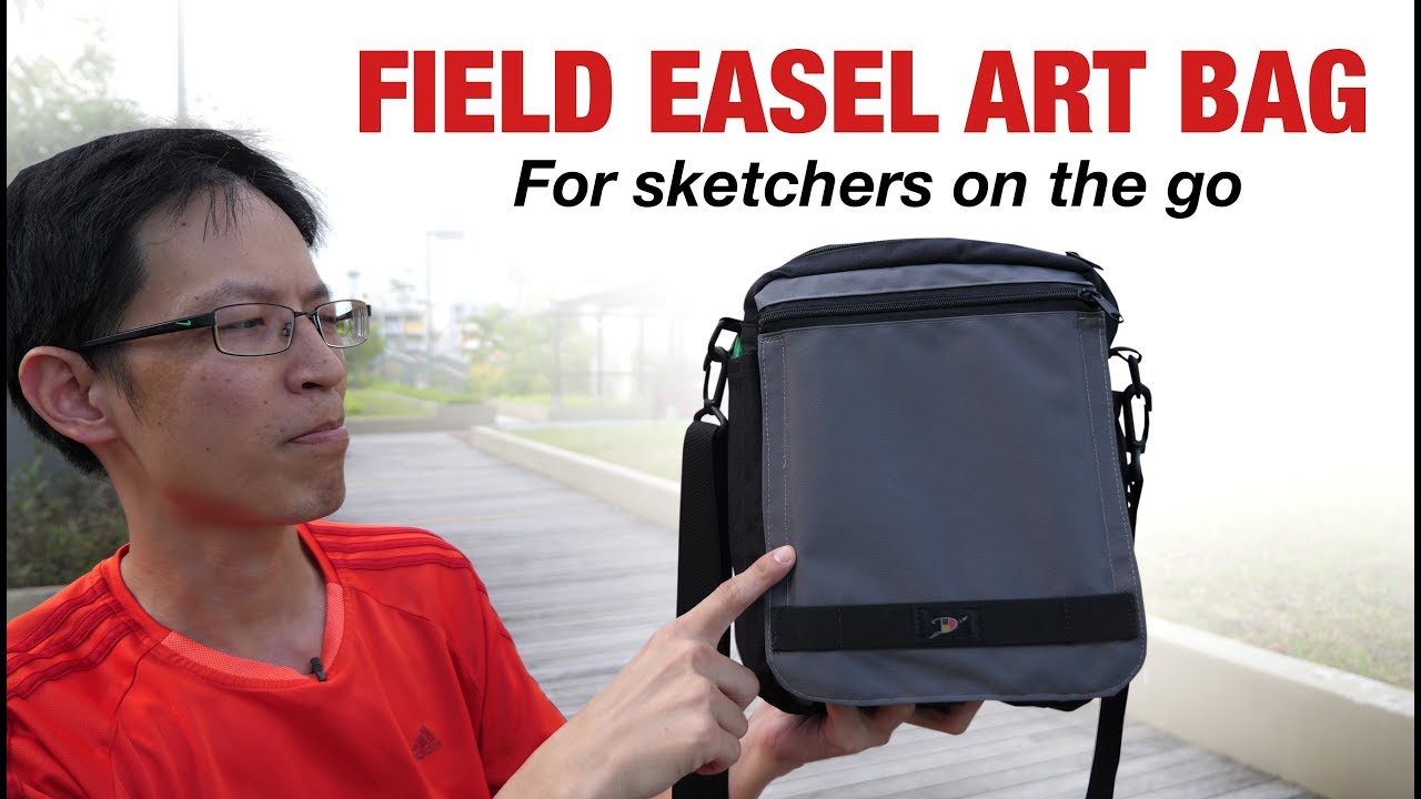 Field Easel Art Bag for sketchers - YouTube