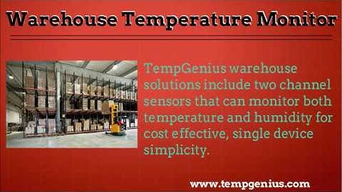 Choose Warehouse Temperature Monitor for Better Protection