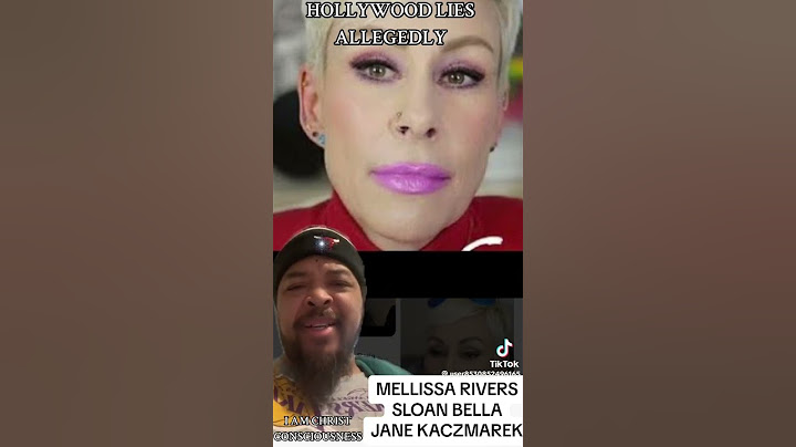 Melissa rivers is that Sloan Bella chick