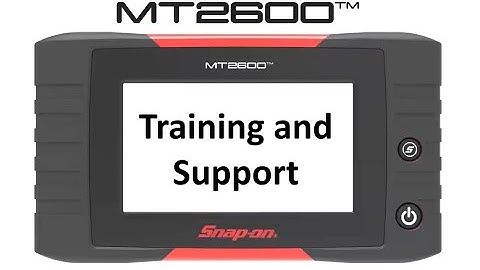 Training & Support - Function | MT2600™ Training | Snap-on Diagnostics