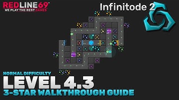 Infinitode 2 | Level 4.3 - Normal Difficulty | 3-Star Guide | Redline69 Games