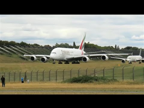 planes Show on thursday 14.08.2025 Emirates A380 #live #aviation #foruyou #planespotting #bhx