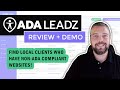 ADA Leadz Review & Demo: ADA Lead Generation & Audit With ADA Leadz