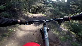 goingfast and picking bad lines | Joaquin Miller MTB | First ride on the new patrol