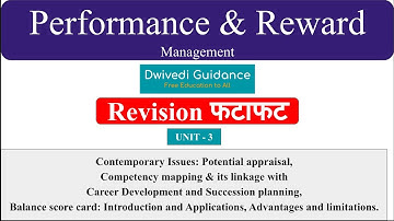 3 | Performance and Reward Management, balance scored, competency mapping, career development