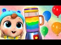 Colorful fruit juice song  kids cartoons and nursery rhymes