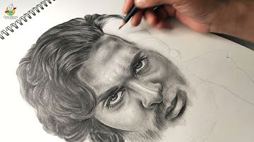 Pushpa Allu Arjun Portraits Hyper Realistic Drawing | Celerity Pencil Sketch @AlluArjun