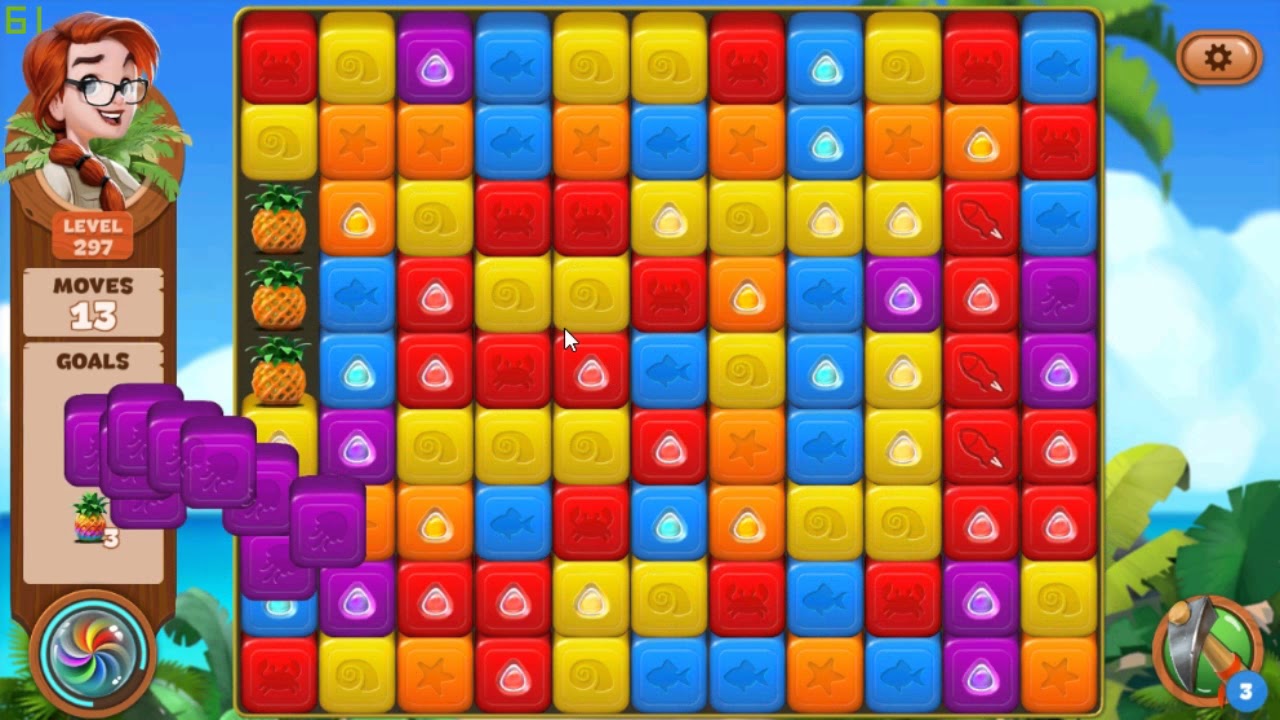 Lost Island Blast Adventure level 297
