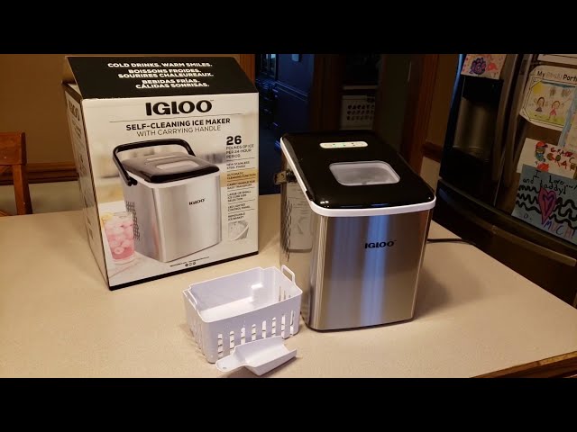 Igloo 33 lb Automatic Portable Countertop Ice Maker Machine, Black