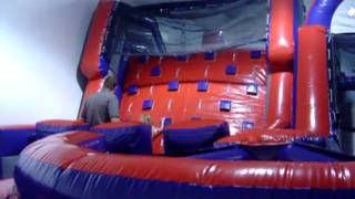 Kids Running Through the Inflatables at BounceU Farmingdale!