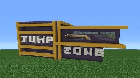 Minecraft Tutorial: How To Make A Trampoline Park Part 1/2
