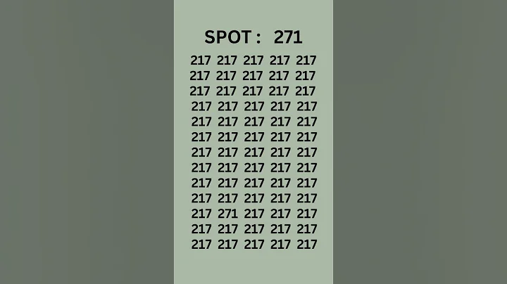 Can you find the Number "271"?Test your eyes. Sharpen your Brain. Number Challenge. #puzzlegame