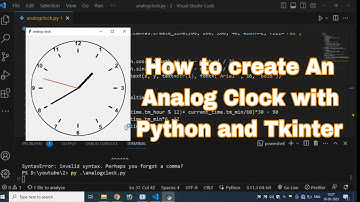 How create a Analog Clock in python | Analog clock in python with tkinter .