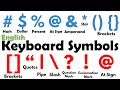 Name of Keyboard Symbols in English Types of Keyboard Symbols Keyboard Characters and Signs