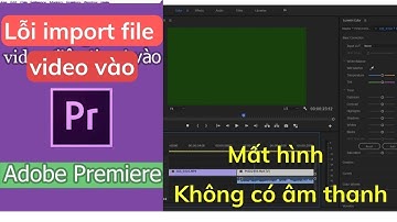 Hướng dẫn 2 cách sửa lỗi import video mất hình và không có tiếng vào Adobe Premiere mới nhất