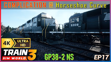 COMPLICATION @ HORSESHOE CURVE! | 4K - | Train Sim World 3 - EP17 (No Commentary)