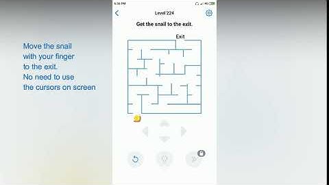 Easy Game - Get the snail to the exit - Level 224 solution