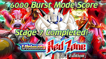 Easiest Ever 6000 Burst Mode Score of Stage 7 of Ultimate Red Zone GT Edition DBZ Dokkan Battle