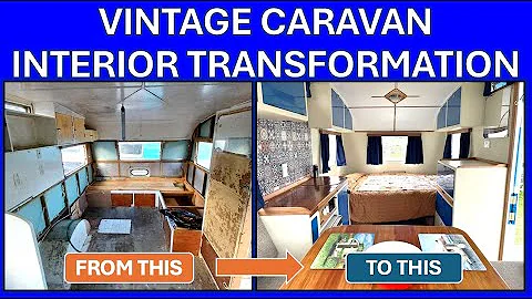 Vintage caravan interior transformation for a 1951 ACC Caravan