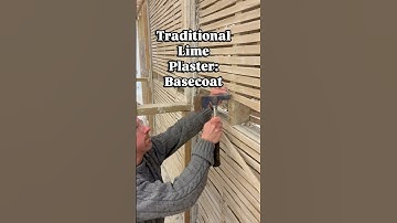 Quick lime in traditional plastering #heritage #skills #building #restoration