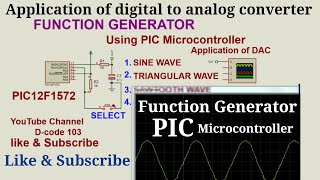 Function Generator using DAC of pic12f1572