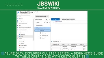 🌐Azure Data Explorer Cluster Series: A Beginner’s Guide to Table Operations with Kusto Queries🌐