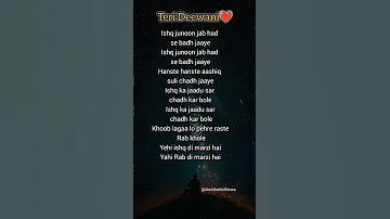Teri Deewani Try With Your Own Voice Shorts Love Hindisong Sad Lyrics Terideewani Trending 