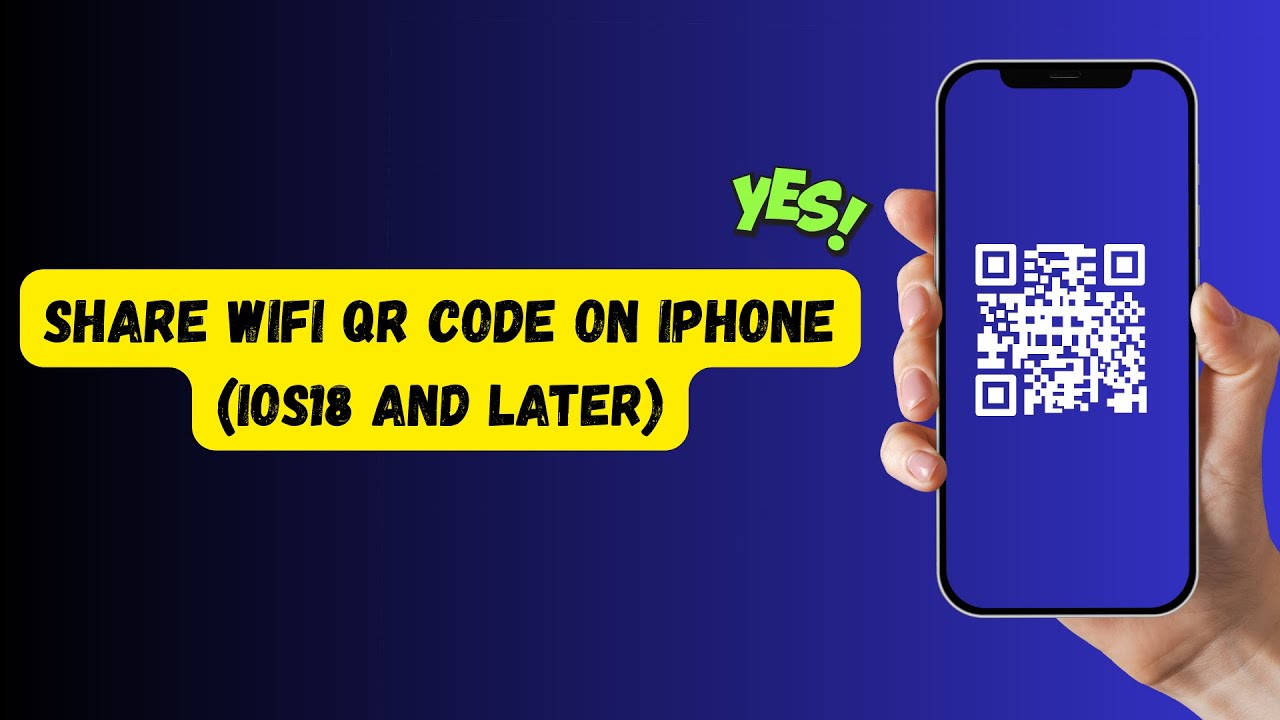How to Share WiFi QR Code on iPhone (iOS 18 or later) ?
