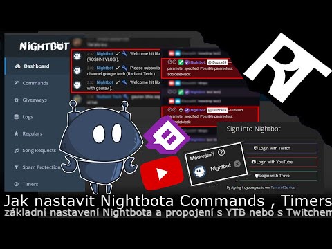 Jak nastavit Nightbota – Nightbot chatbot pro Twitch/YouTube (tutoriál)