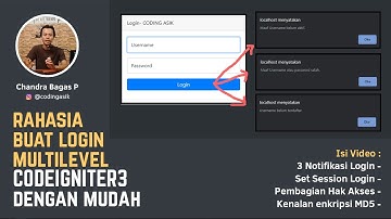 Tutorial Login Logout MultiLevel Lengkap dengan Codeigniter 3
