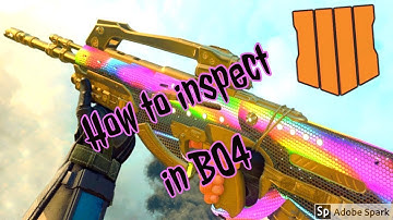 How to inspect in Black ops 4