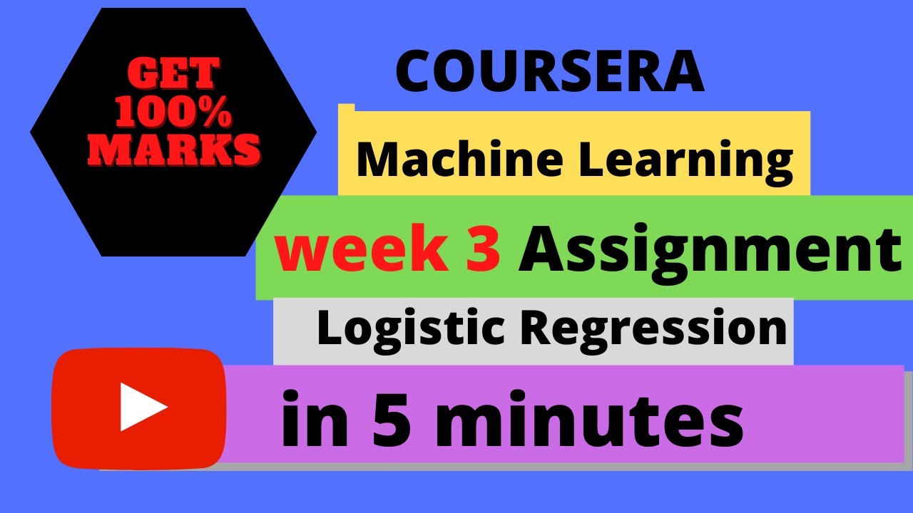 coursera machine learning week 3 assignment github