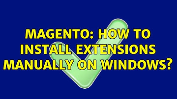 Magento: How to install extensions manually on Windows?