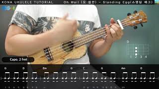 스탠딩에그(Standing Egg) - 오 잠깐(Oh wait) 우쿨렐레 레슨 ukulele tutorial [코나 우쿨렐레 강좌]