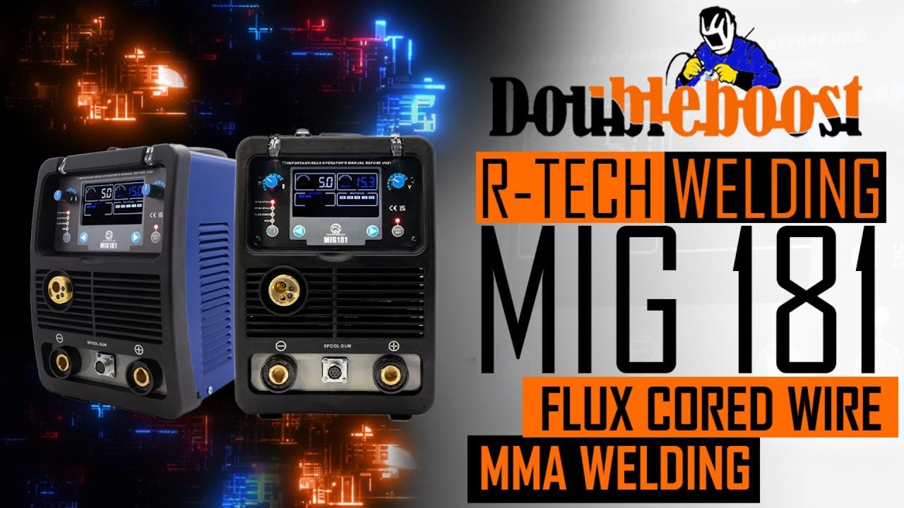 R-Tech MIG181 Digital MIG Welder Review Part 2  Flux core & MMA Welding