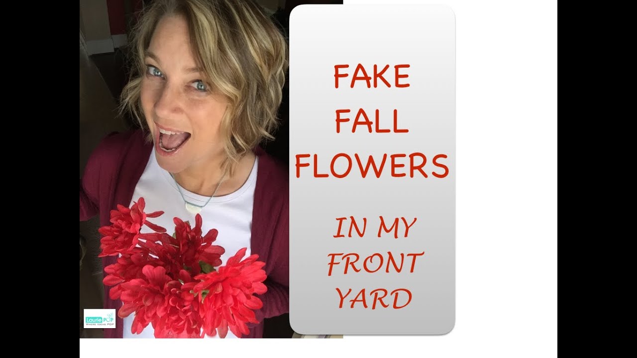 fake fall flowers in my yard fall floral arrangment artificial fall