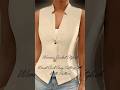 Women's Jacket Stylish Waist Coat Easy Cutting ✂ #viralshort #shorts #jacket #fashion #ytshorts
