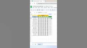 how to make attendance sheet #excelformula #excel #shorts #ytshorts