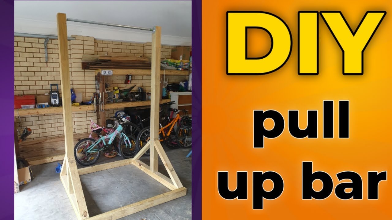 Diy Pull Up Bar/ Chin Up Bar A Detailed How To, Build You Own Homemade Pull  Up Bar Out Of Wood. - Youtube